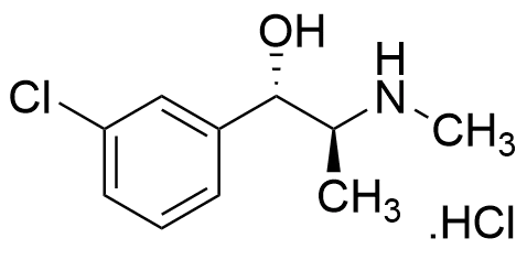 (1S,2S)-1-(3-chlorophenyl)-2-(methylamino)propan-1-ol hydrochloride salt - image 1
