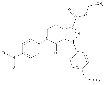 Ethyl 1-(4-Methoxyphenyl)-6-(4-nitrophenyl)-7-oxo-4,5,6,7-tetrahydro-1H-pyrazolo[3,4-c]pyridine-3-carboxylate - image 1
