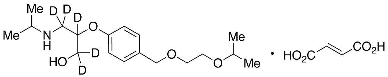 1-[4-[[2-(1-Methylethoxy)ethoxy]methyl]phenoxy]-2-[(1-methylethyl)amino]-1-methylethanol-d5 Fumarate (Bisoprolol Fumarate Impurity) - image 1