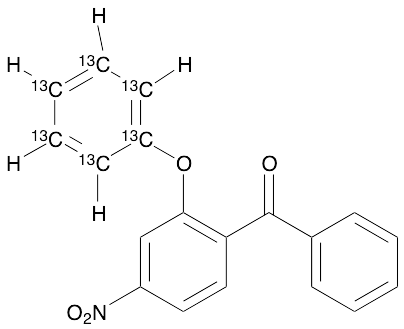 2-Phenoxy-4-nitro-benzophenone-13C6 - image 1
