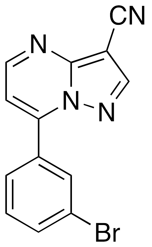 7-(3-Bromophenyl)pyrazolo[1,5-a]pyrimidine-3-carbonitrile - image 1