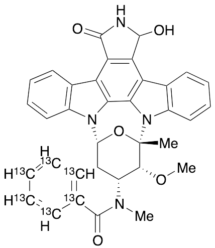 3-Hydroxy Midostaurin-13C6 - image 1