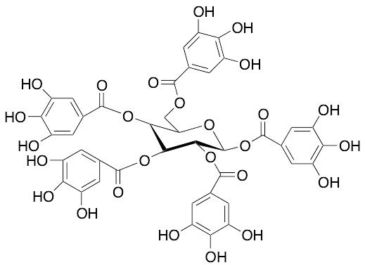 1,2,3,4,6-Penta-O-galloyl-Beta-D-glucopyranose >90% - image 1