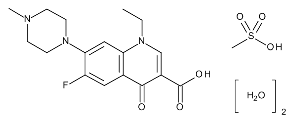Pefloxacin Mesylate Dihydrate - image 1
