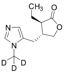 (3R,4R)-3-Ethyl-4-((1-(methyl-d3)-1H-imidazol-5-yl)methyl)dihydrofuran-2(3H)-one - image 1