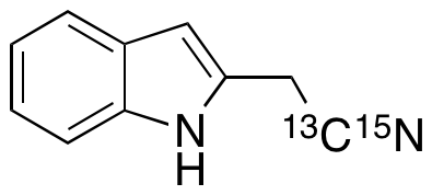 2-(Cyanomethyl)indole-13C,15N - image 1