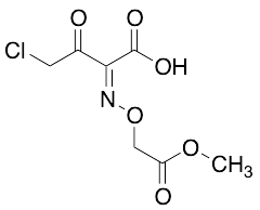 (Z)-4-Chloro-2-((2-methoxy-2-oxoethoxy)imino)-3-oxobutanoic Acid - image 1