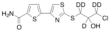 5-[2-[(3-Chloro-2-hydroxypropyl)thio]-4-thiazolyl]-2-thiophenecarboxamide-d5 - image 1