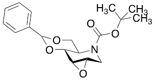 2,3-Anhydro-4,6-O-benzylidene-N-(tert-butoxycarbonyl)-1,5-deoxy-1,5-imino-D-glucitol - image 1