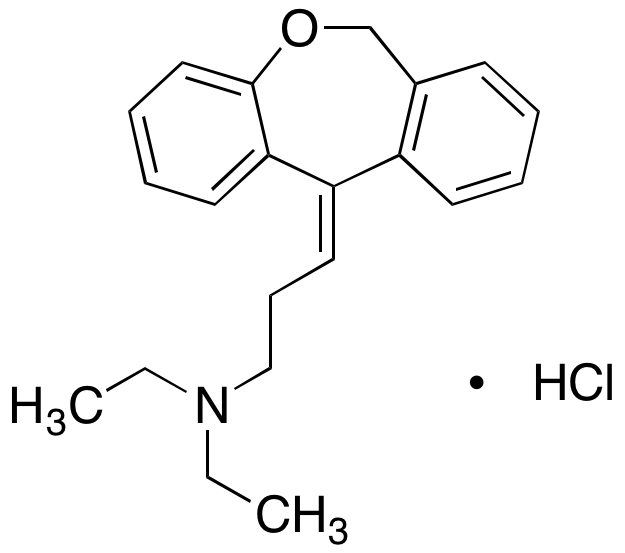 3-(Dibenzo[b,e]oxepin-11(6H)-ylidene)-N,N-diethylpropan-1-amine Hydrochloride (E/Z Mixture) - image 1