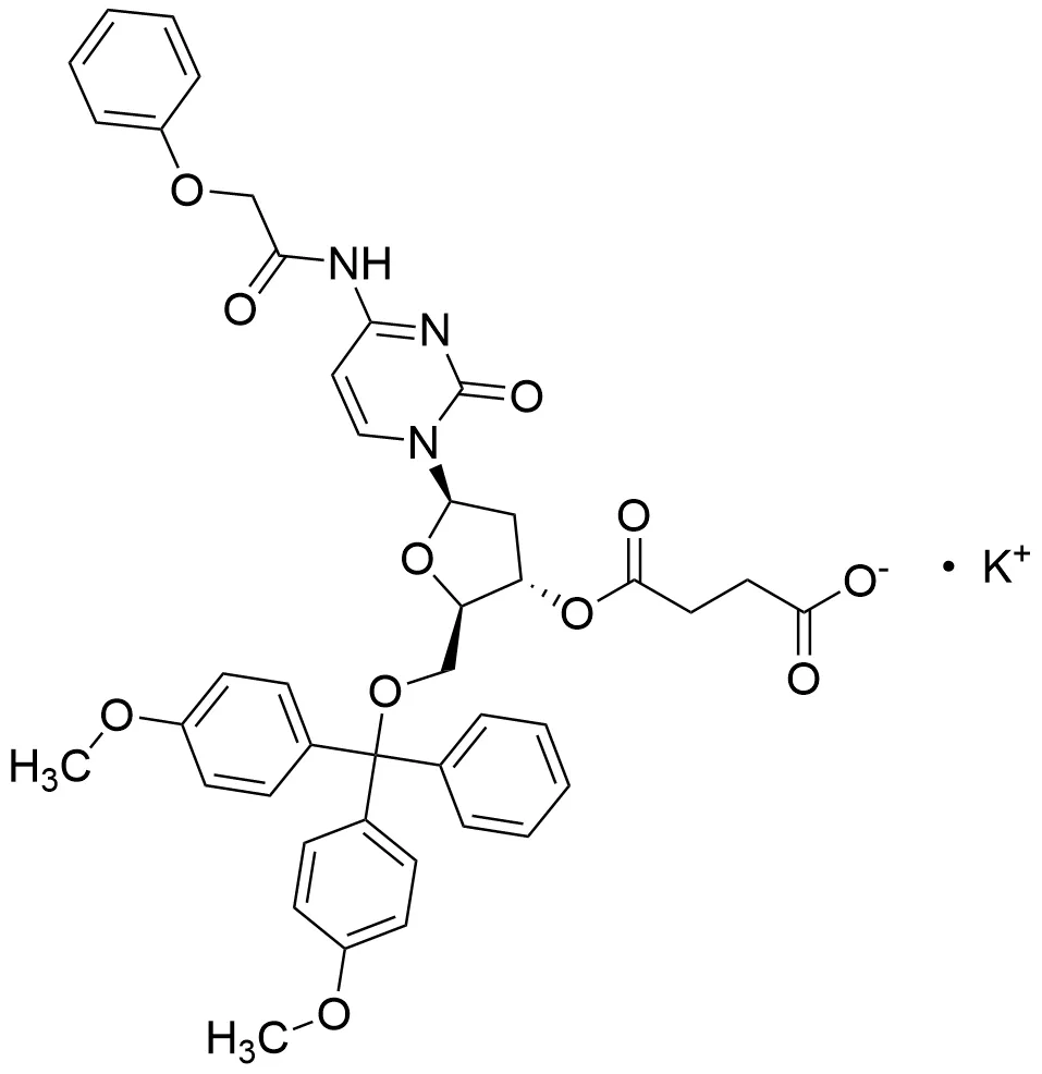 5′-O-[Dimethoxytrityl]-2′-deoxy-3′-(hemisuccinate)-N-phenoxyacetyl-Cytidine Potassium - image 1