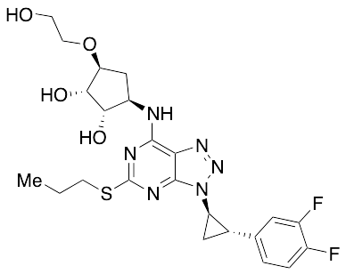 (1S,2S,3R,5S)-3-[[3-[(1R,2S)-2-(3,4-Difluorophenyl)cyclopropyl]-5-(propylthio)-3H-1,2,3-triazolo[4,5-d]pyrimidin-7-yl]amino]-5-(2-hydroxyethoxy)-1,2-cyclopentanediol - image 1