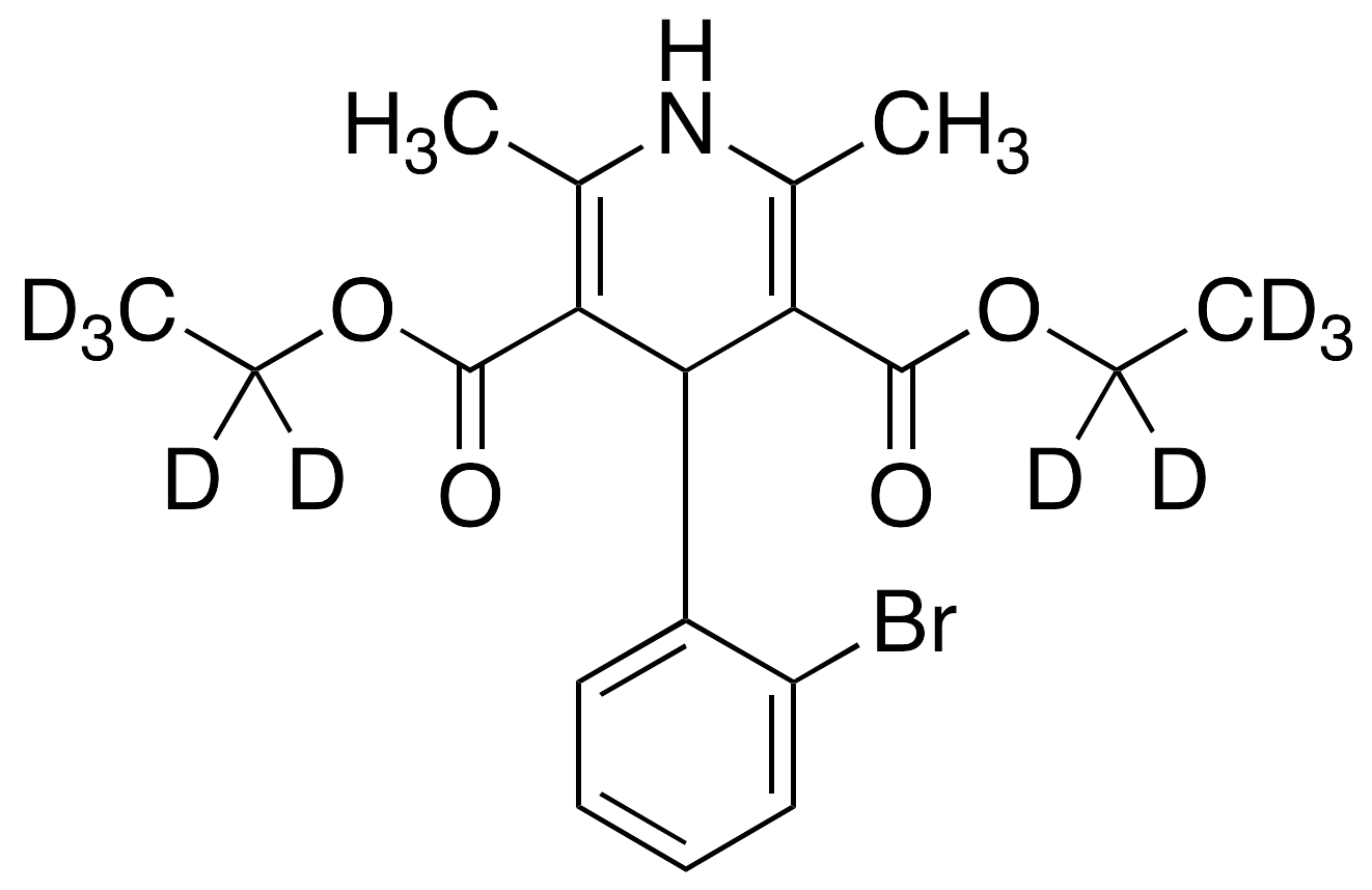 4-(2-Bromophenyl)-2,6-dimethyl-3,5-pyridinedicarboxylic Acid-d10 Diethyl Ester - image 1