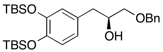 (S)-1-(Benzyloxy)-3-(3,4-bis((tert-butyldimethylsilyl)oxy)phenyl)propan-2-ol - image 1