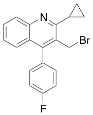 3-(Bromomethyl)-2-cyclopropyl-4-(4-fluorophenyl)quinoline - image 1