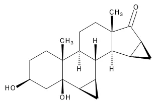 6b,7b,15b,16b-Dimethylene-3b,5b-dihydroxyandrostan-17-one - image 1