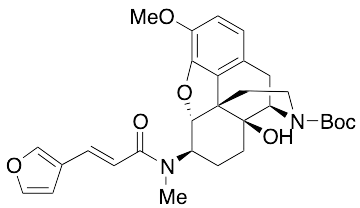 (5Alpha,6Beta)-4,5-Epoxy-6-[[(2E)-3-(3-furanyl)-1-oxo-2-propenyl]methylamino]-14-hydroxy-3-methoxymorphinan-17-carboxylic Acid 1,1-Dimethylethyl Ester - image 1