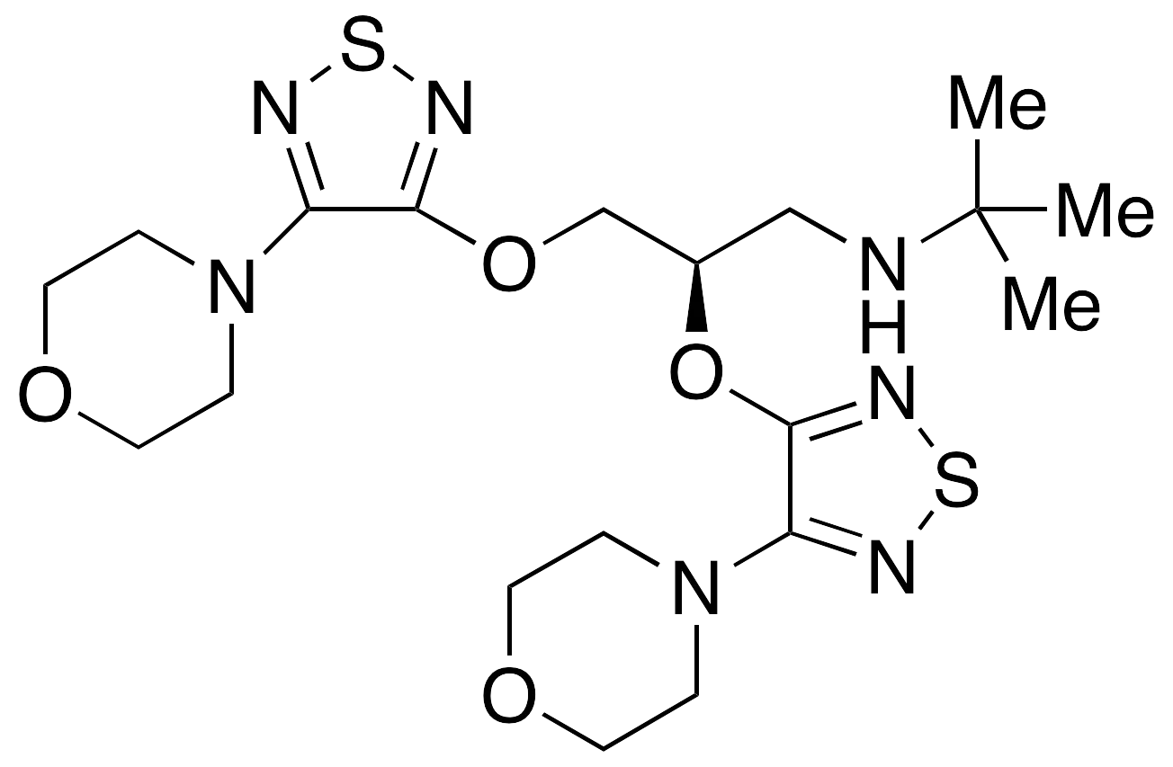 2-[4-(4-Morpholinyl)-1,2,5-thiadiazol-3-yl] (R)-(+)-Timolol Ether - image 1