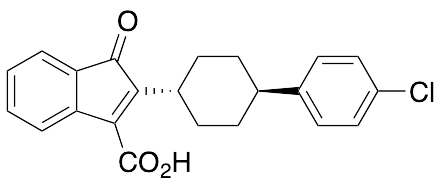 2-((1R,4R)-4-(4-Chlorophenyl)cyclohexyl)-1-oxo-1H-indene-3-carboxylic Acid - image 1