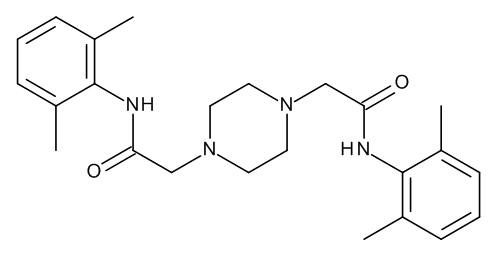 N,N'-bis(2,6-Dimethylphenyl)-1,4-piperazinediacetamide - image 1