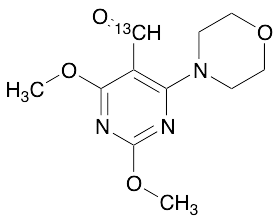 2,4-Dimethoxy-6-morpholinopyrimidine-5-carbaldehyde-13C - image 1