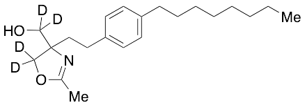 4,5-Dihydro-2-methyl-4-[2-(4-octylphenyl)ethyl]-4-oxazolemethanol-d4 - image 1