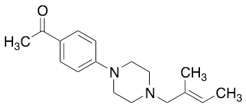 (E)-1-(4-(4-(2-Methylbut-2-en-1-yl)piperazin-1-yl)phenyl)ethanone - image 1