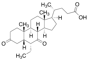 (5b,6a)-6-Ethyl-3,7-dioxo-cholan-24-oic Acid - image 1
