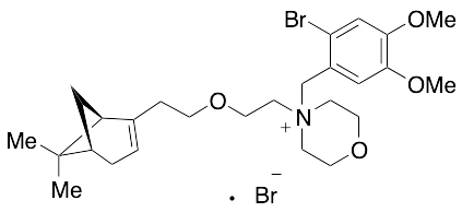 (1R,5S)-4-[(2-Bromo-4,5-dimethoxyphenyl)methyl]-4-[2-[2-(6,6-dimethylbicyclo[3.1.1]hept-2-en-2-yl)ethoxy]ethyl]morpholinium Bromide (1:1) - image 1