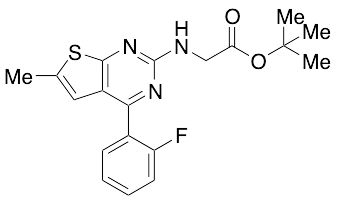 tert-Butyl 2-[4-(2-Fluorophenyl)-6-methylthieno[2,3-d]pyrimidin-2-ylamino]acetate - image 1
