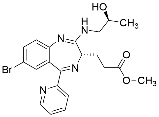 Methyl (3S)-7-Bromo-2-[[(2S)-2-hydroxypropyl]amino]-5-(2-pyridinyl)-3H-1,4-benzodiazepine-3-propanoate  - image 1