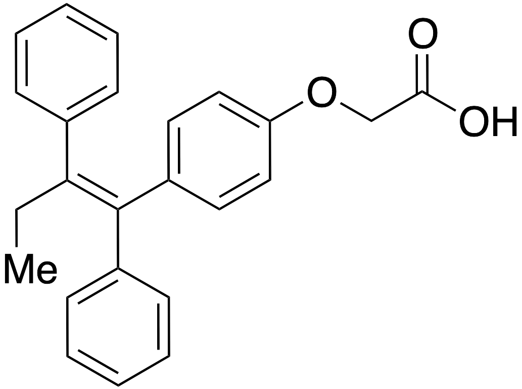 Z-[4-(1,2-Diphenyl-1-butenyl)phenoxy]acetic Acid - image 1