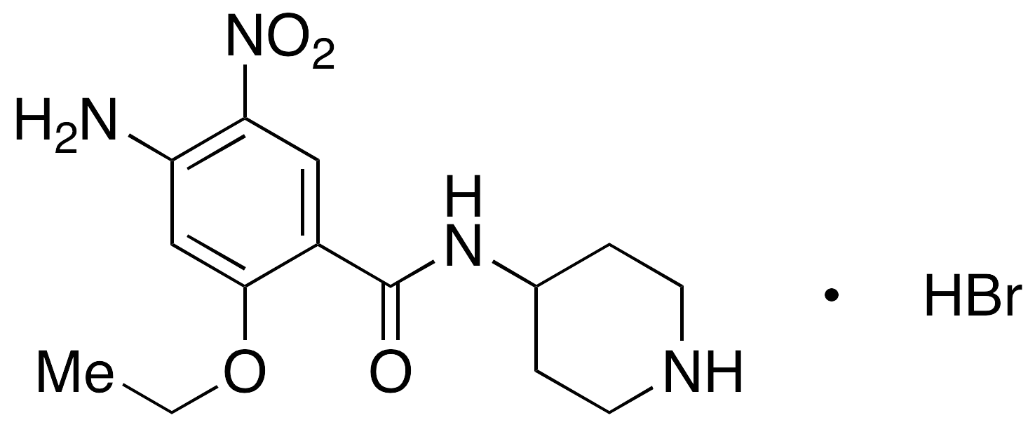 4-Amino-2-ethoxy-5-nitro-N-4-piperidinyl-benzamide Hydrobromide - image 1
