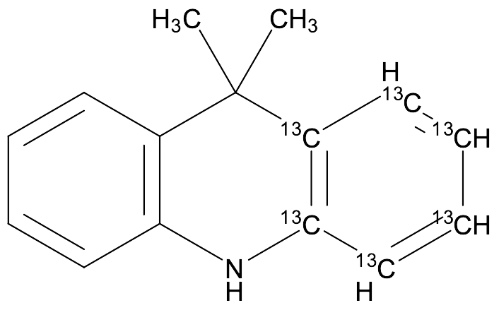 9,9-Dimethyl-9,10-dihydroacridine-1,2,3,4,4a,9a-¹³C₆ - image 1