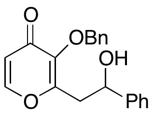 3-Benzyloxy-2-(2-hydroxy-2-phenylethyl)-4H-pyran-4-one - image 1
