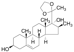 3b,17-Dihydroxy-16b-methyl-pregn-5-en-20-one Cyclic Ethylene Acetal - image 1