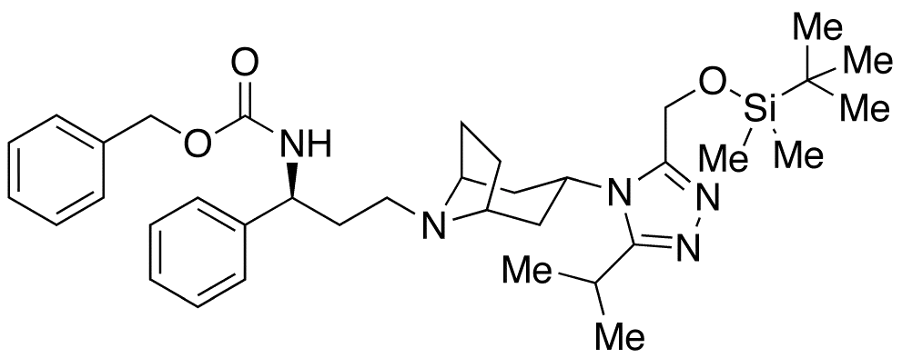 N-Des-(4,4-difluorocyclohexanecarboxy)-N-carbobenzyloxy-3-tert-butyldimethylsilyloxymethyl Maraviroc - image 1