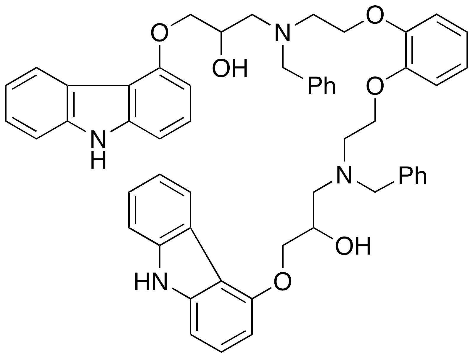 Carvedilol Bis(N-benzylalkylpyrocatechol) Impurity - image 1