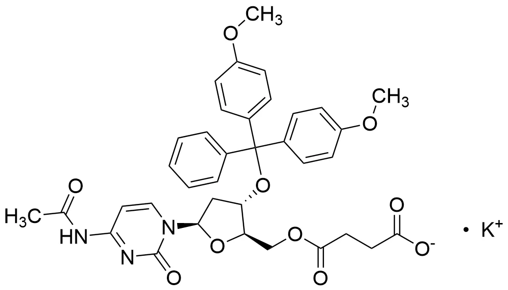 5′-O-(Hemisuccinate)-2′-deoxy-3′-(dimethoxytrityl)-N-acetyl-Cytidine Potassium - image 1