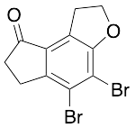4,5-Dibromo-1,2,6,7-tertahydro-8H-indeno[5,4-b]furan-8-one - image 1
