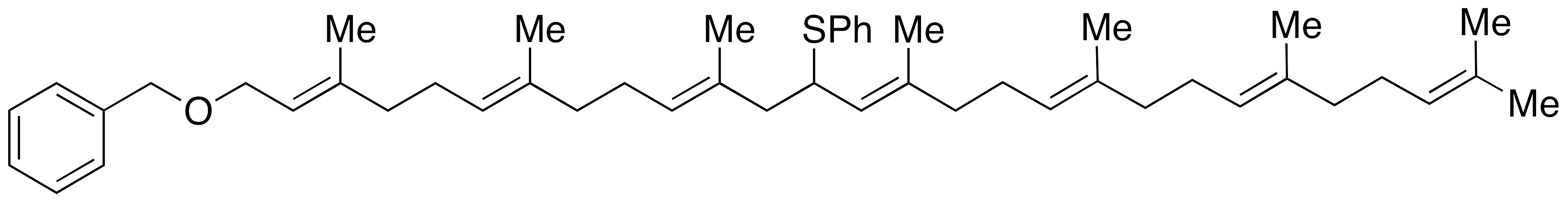 [[[(2E,6E,10E,14E,18E,22E)-3,7,11,15,19,23,27-Heptamethyl-13-(phenylthio)-2,6,10,14,18,22,26-octacosaheptaen-1-yl]oxy]methyl]-benzene - image 1