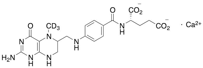 5-(Methyl-d3)tetrahydrofolic Acid Calcium Salt (Mixture of Diastereomers) - image 1