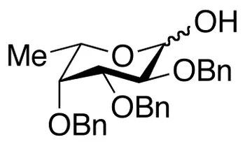 2,3,4,-Tri-O-benzyl-L-fucopyranose - image 1
