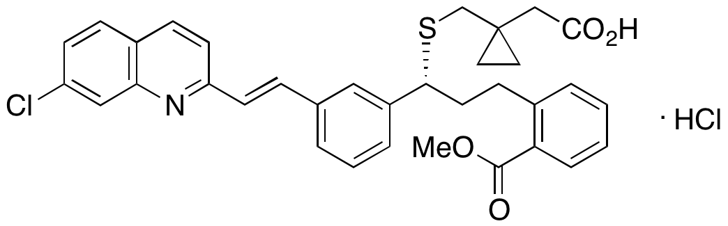 2’-Des(1-hydroxy-1-methylethyl)-2’-methycarboxy Montelukast Hydrochloride - image 1