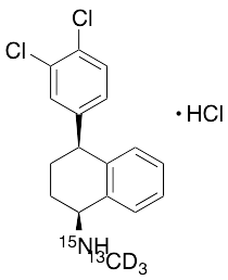 Sertraline-13C, 15N, d3 Hydrochloride - image 1