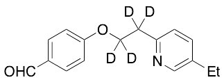 4-[2-(5-Ethyl-2-pyridinyl)-d4-ethoxy]benzaldehyde - image 1