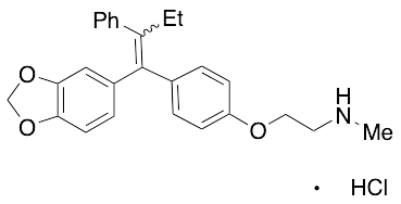 2-[4-[(1-(1,3-Benzodioxol-5-yl)-2-phenyl-1-buten-1-yl]phenoxy]-N,N-dimethylethanamine Hydrochloride (E/Z Mixture) - image 1