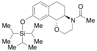 (+)-N-Acetyl 3,4,4a,5,6,10b-Hexahydro-2H-naphtho[1,2-b][1,4]oxazine-9-ol Triisopropylsilyl Ether - image 1