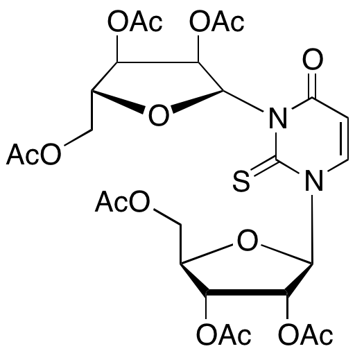 2,3-Dihydro-2-thioxo-1,3-bis-(2,3,5-tri-O-acetyl-b-D-ribofuranosyl)-4(1H)-pyrimidinone - image 1