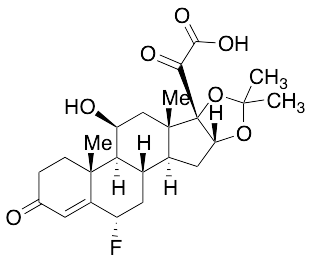 (6Alpha,11Beta,16Alpha)-6-Fluoro-11-hydroxy-16,17-[(1-methylethylidene)bis(oxy)]-3,20-dioxo-pregn-4-en-21-oic Acid - image 1